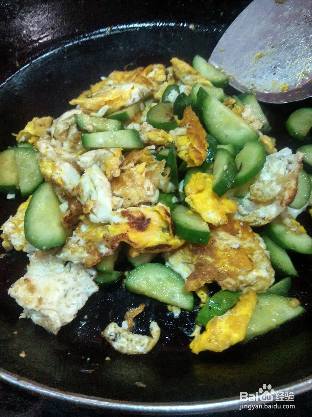 鸡蛋炒黄瓜片