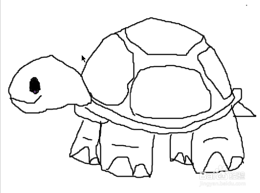 用firework的画刷工具画一个乌龟