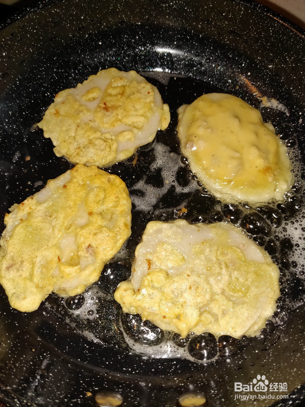 鸡蛋肉末莲藕饼