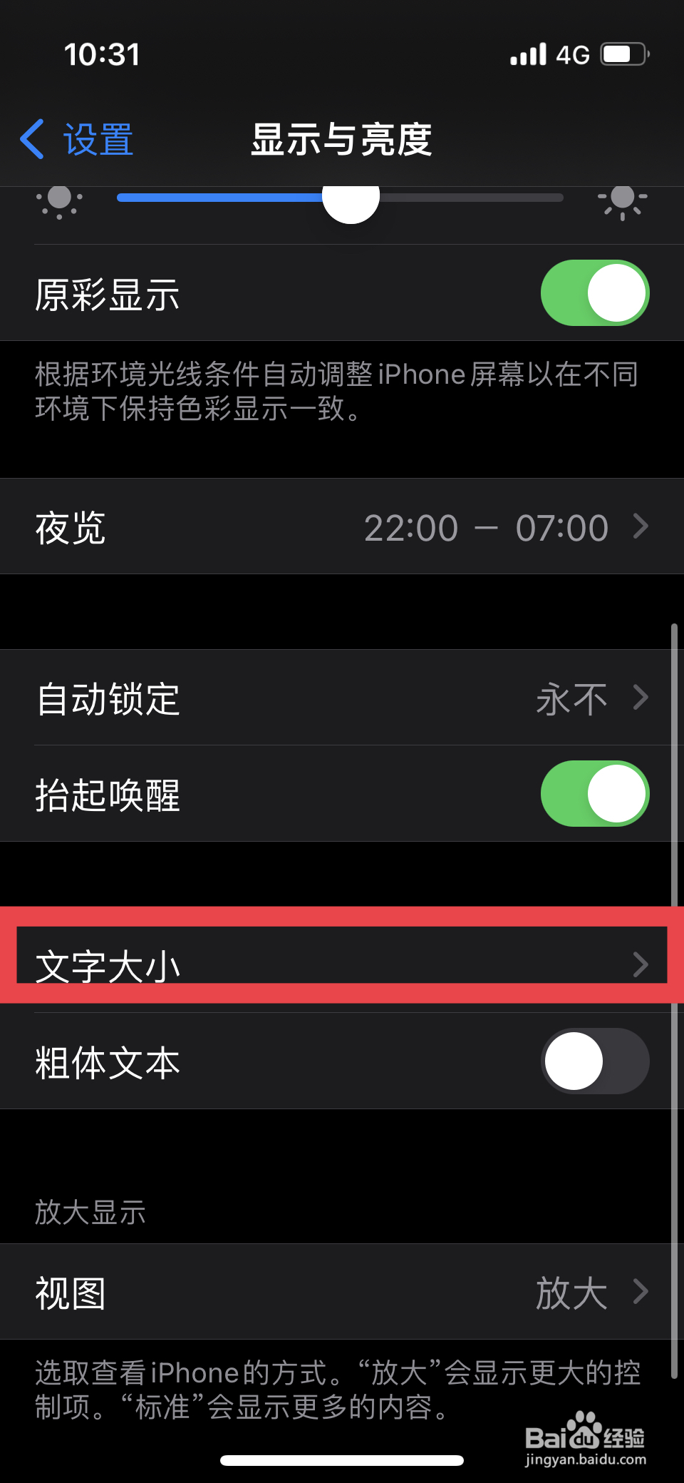 苹果手机怎么调节字体大小