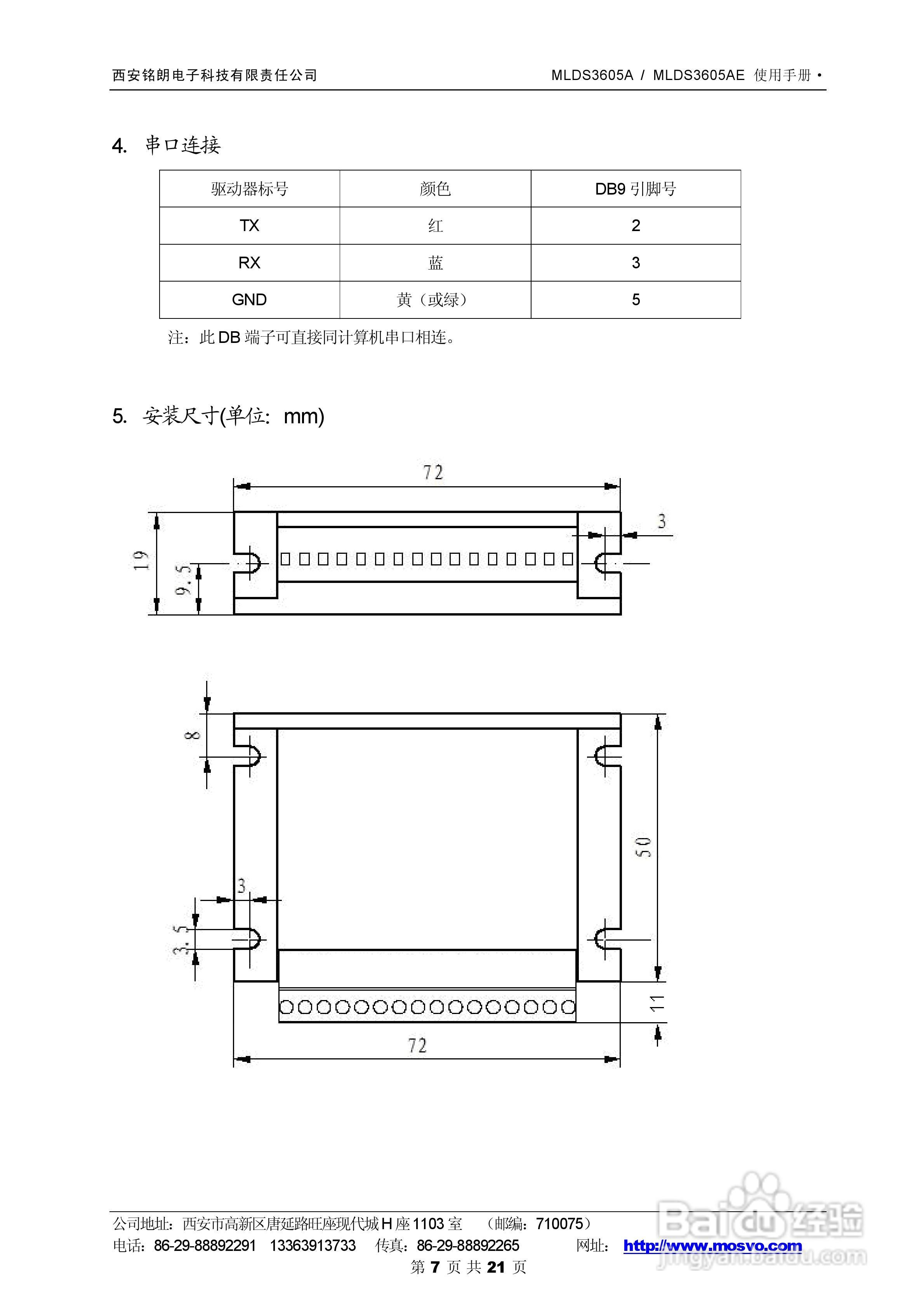 铭朗科技MLDS3605A直流伺服驱动器说明书:[1]