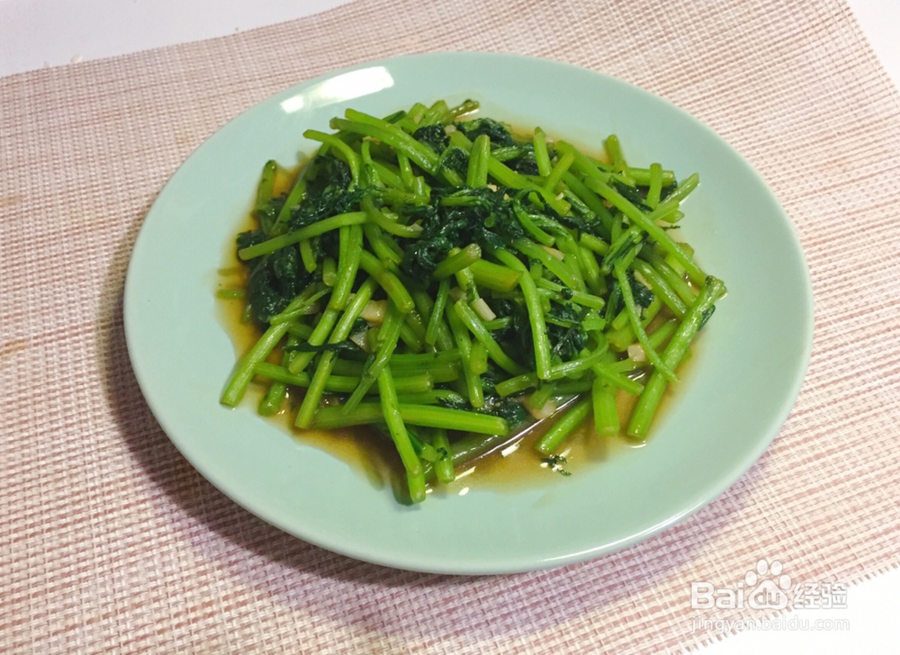 入口即化的蚝油茼蒿