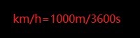 ㎞/h怎么换成m/s