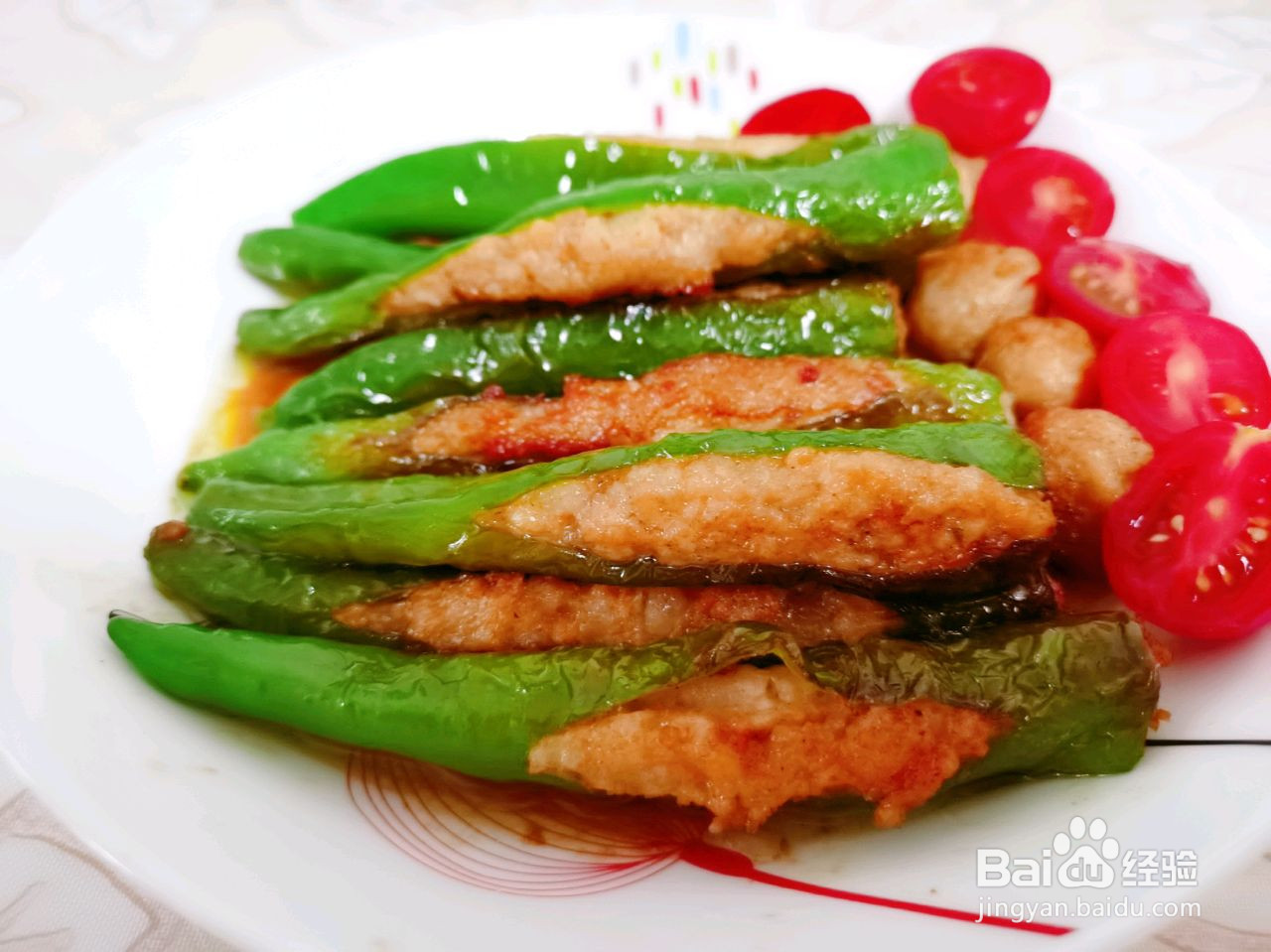 青椒酿鱼丸的做法