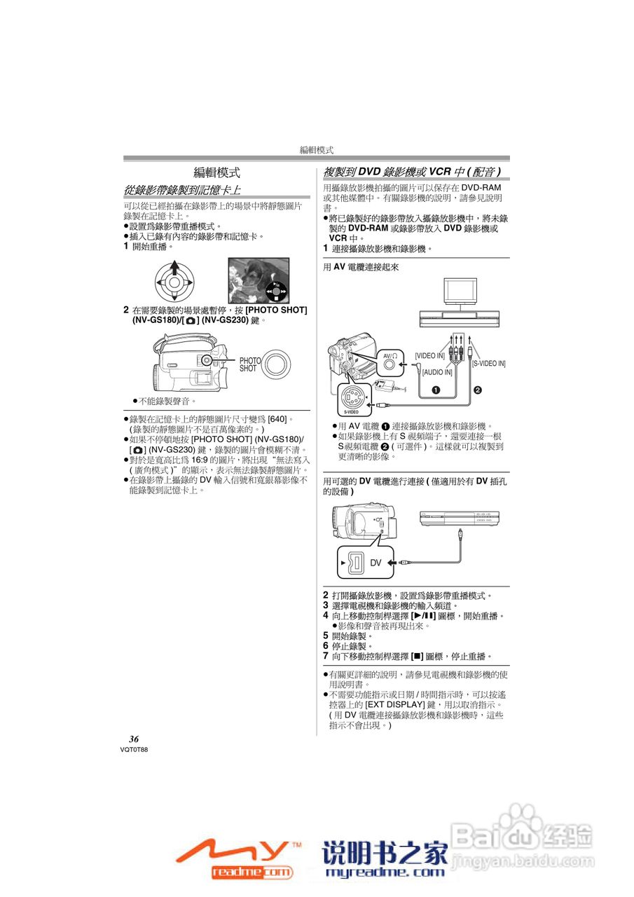 松下NV-GS230GC数码摄像机说明书:[4]