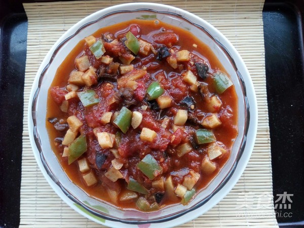 油菜西红柿酱挂面汤