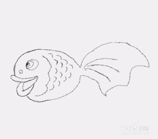 简笔画小金鱼是怎么画的
