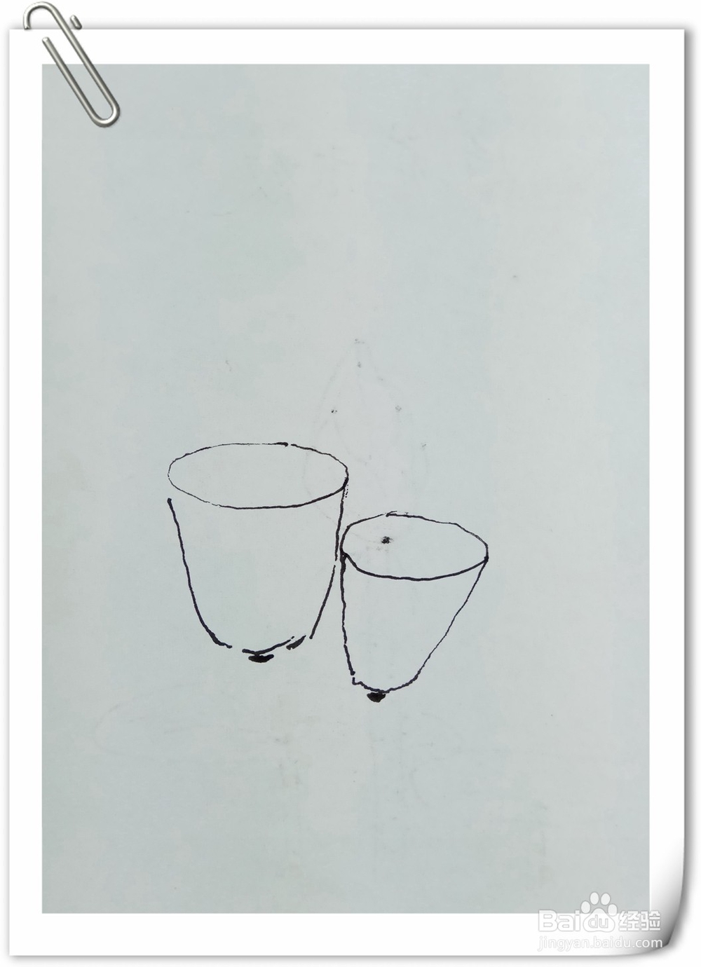 怎样画钢笔画莲子蓬