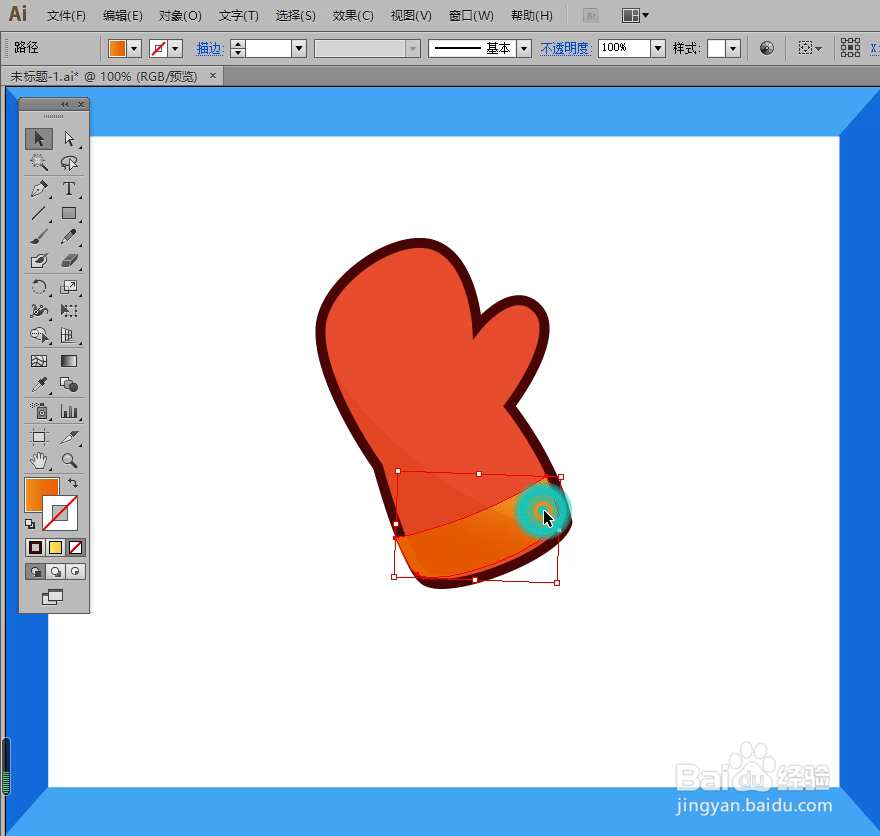 怎样在illustrator中绘制手套小图标