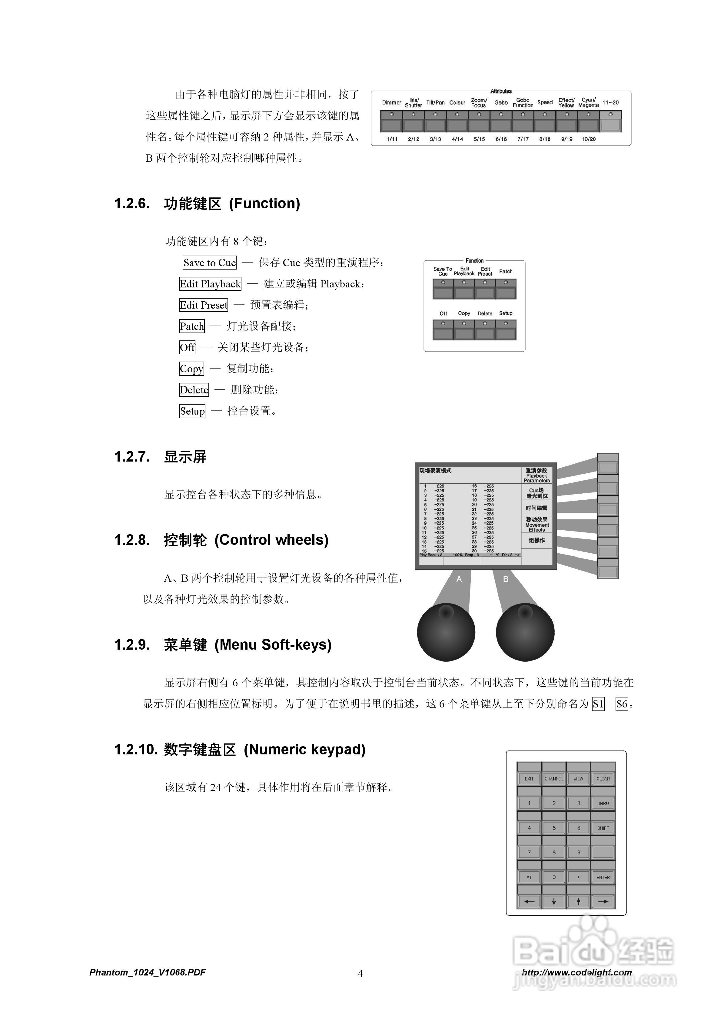 GODE Phantom1024灯光控制台使用说明书:[1]