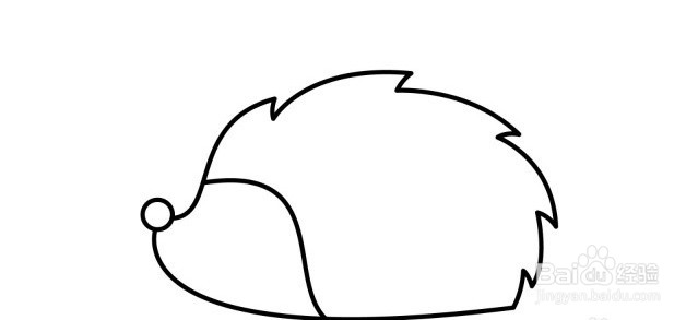 怎么画刺猬的简笔画