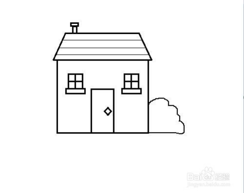 乡村房屋的简单画法