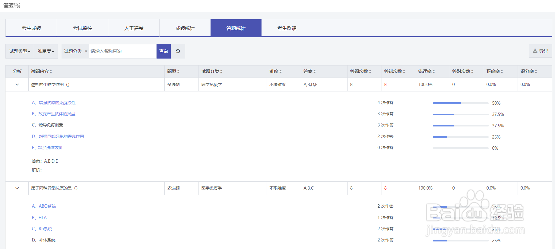 在线考试系统如何进行考试分析的？