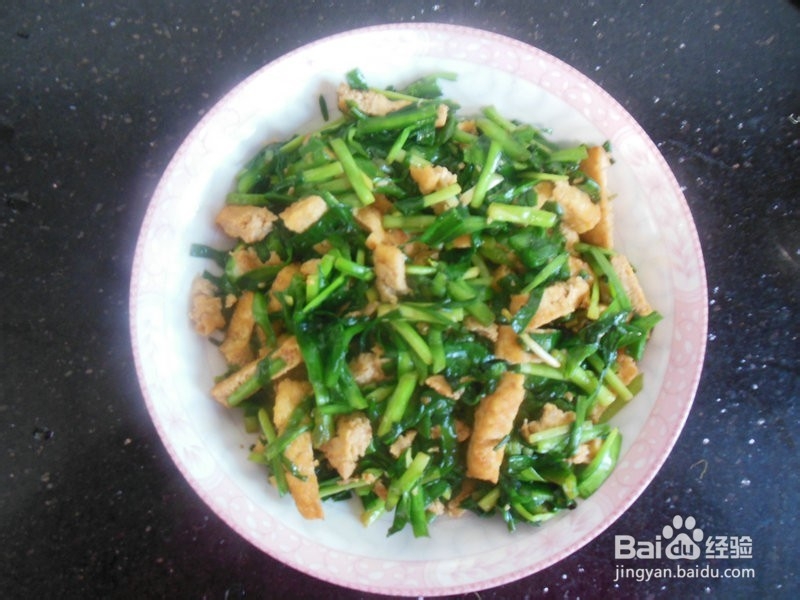 一学就会的家常菜——韭菜炒豆腐干