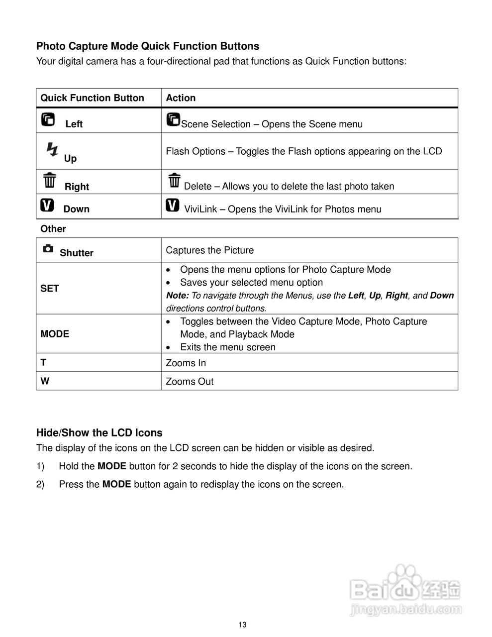威达ViviCam F536数码相机使用说明书:[2]