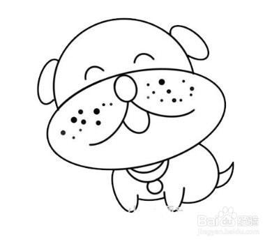 怎么画出卡通的小狗狗？