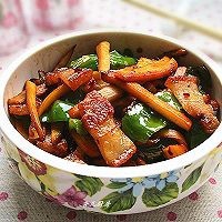 怎么做干煸五花肉杏鲍菇