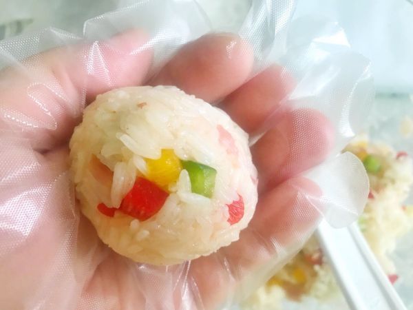 培根彩椒烤饭团