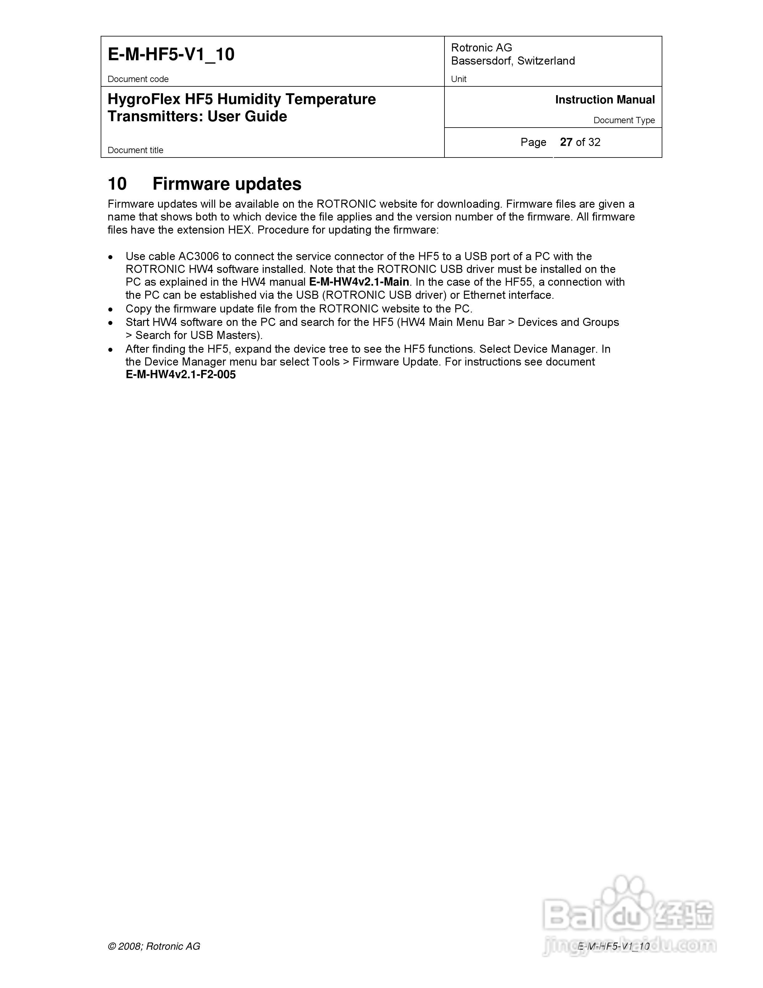 HF5工业温湿度变送器操作手册:[3]