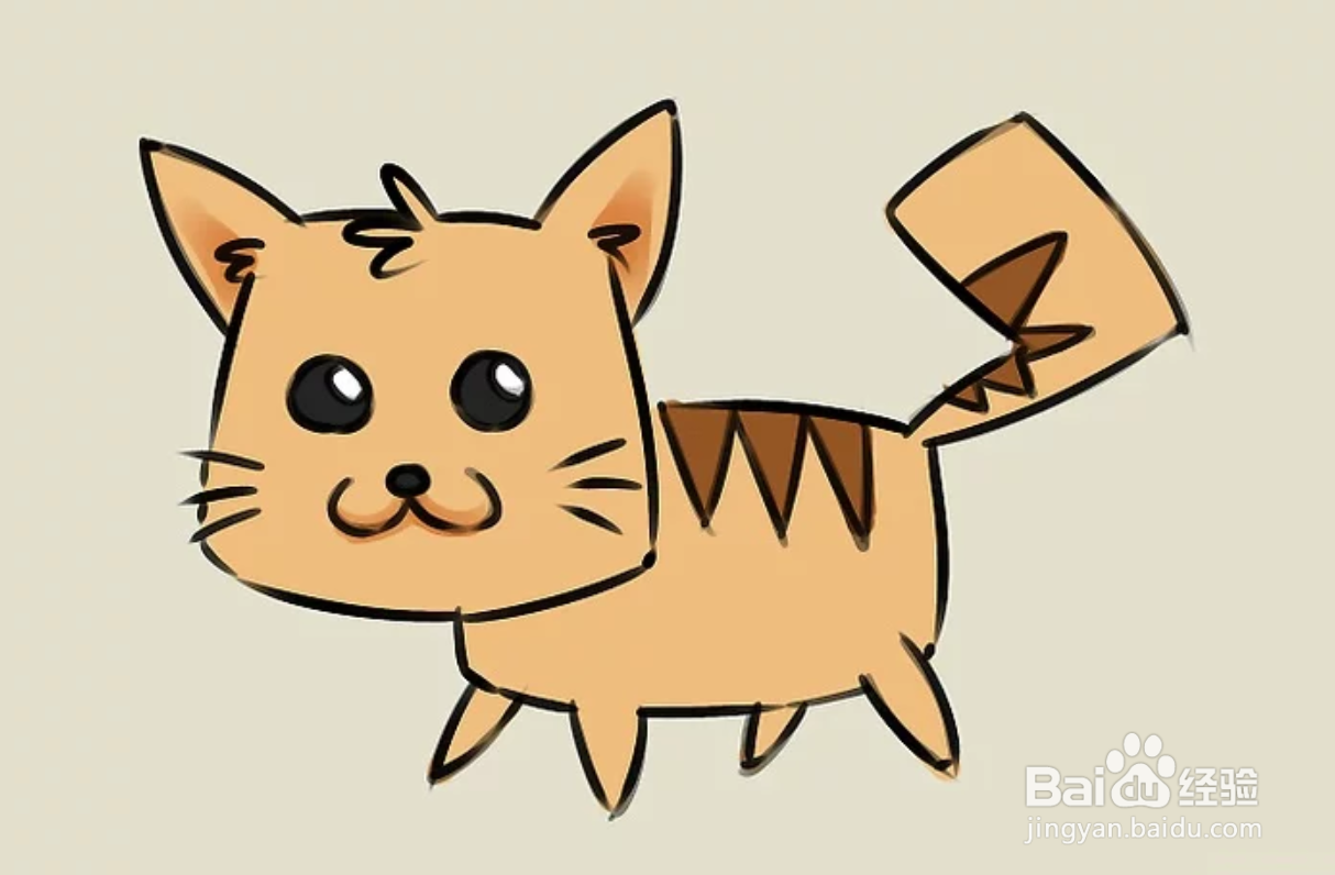 如何简单的画猫咪