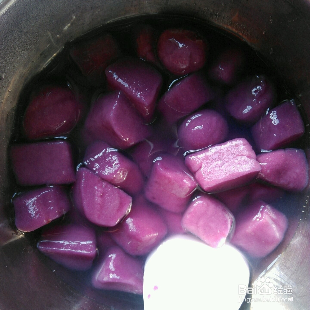 自制芋圆。Q弹的芋圆