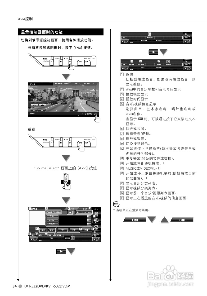 kenwood kvt-532dvd kvt-532dvdm车载dvd机使用说明书:[2]