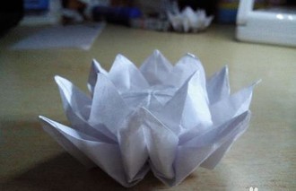 怎样用纸做莲花盆