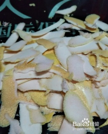 简易糖霜柚子皮