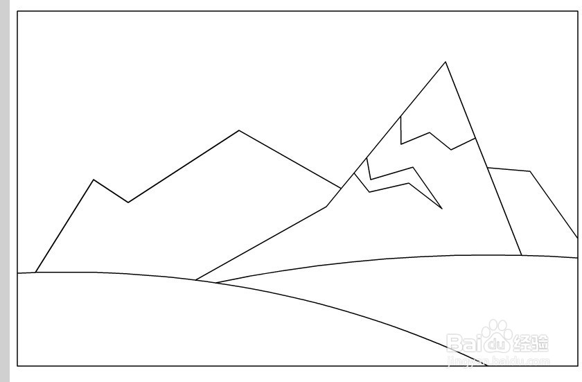 flash绘制山脉的背景