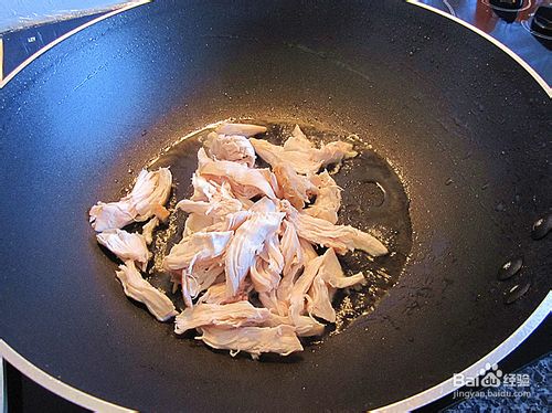 XO酱鸡丝炒菜花