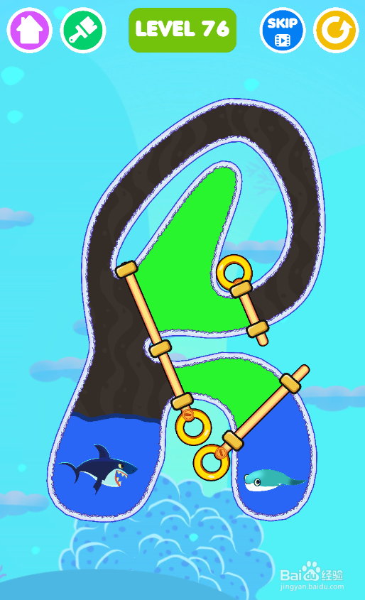 Save The Fish的LEVEL 76怎样过关？
