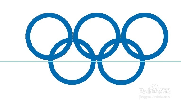 ps 如何做奥运五环