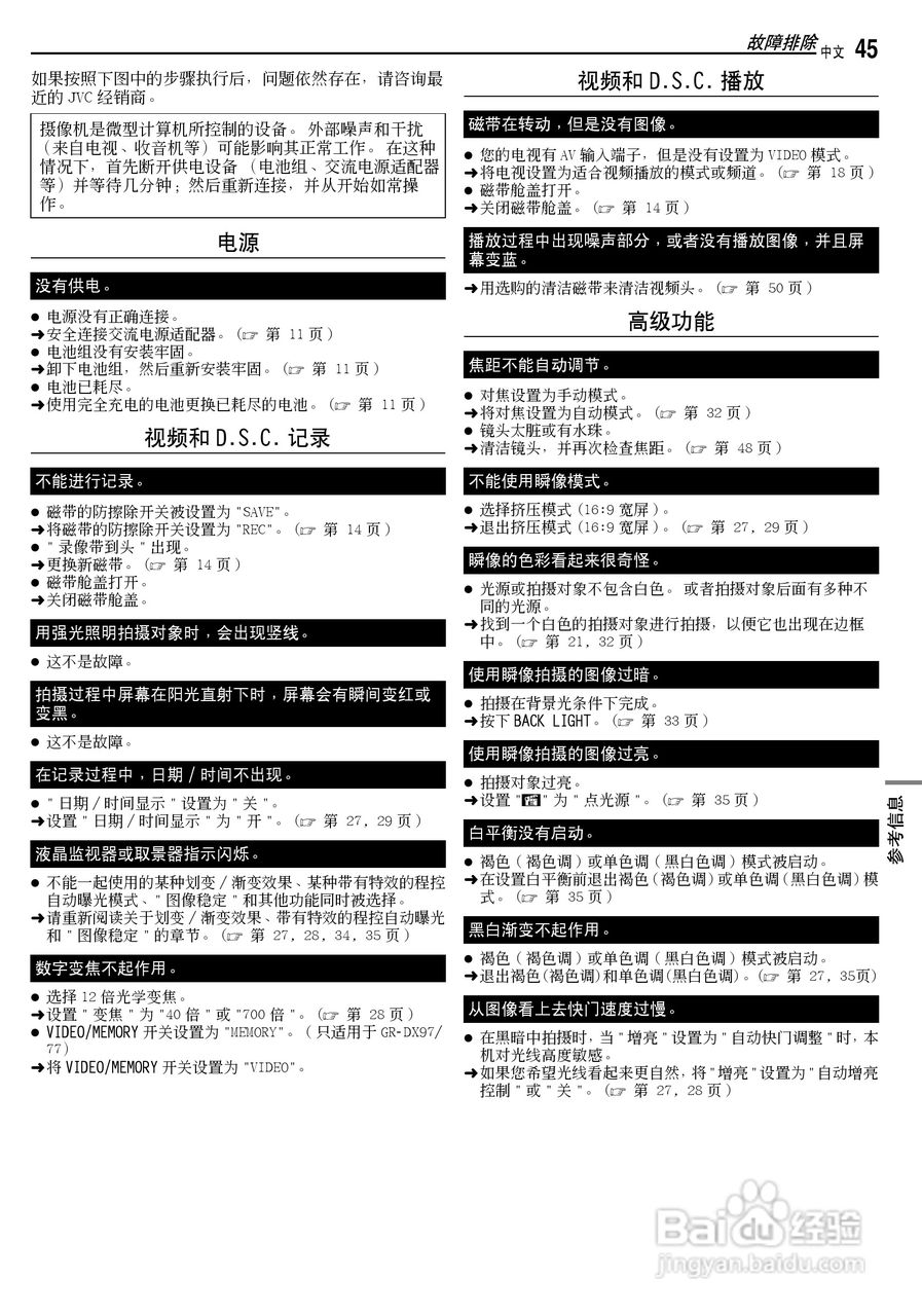 JVC GR-DX77AC数码摄像机说明书:[5]