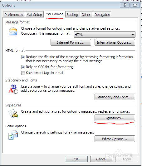 outlook 2007英文版如何添加签名