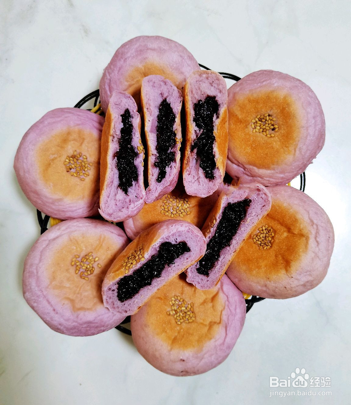 日式紫米面包的做法