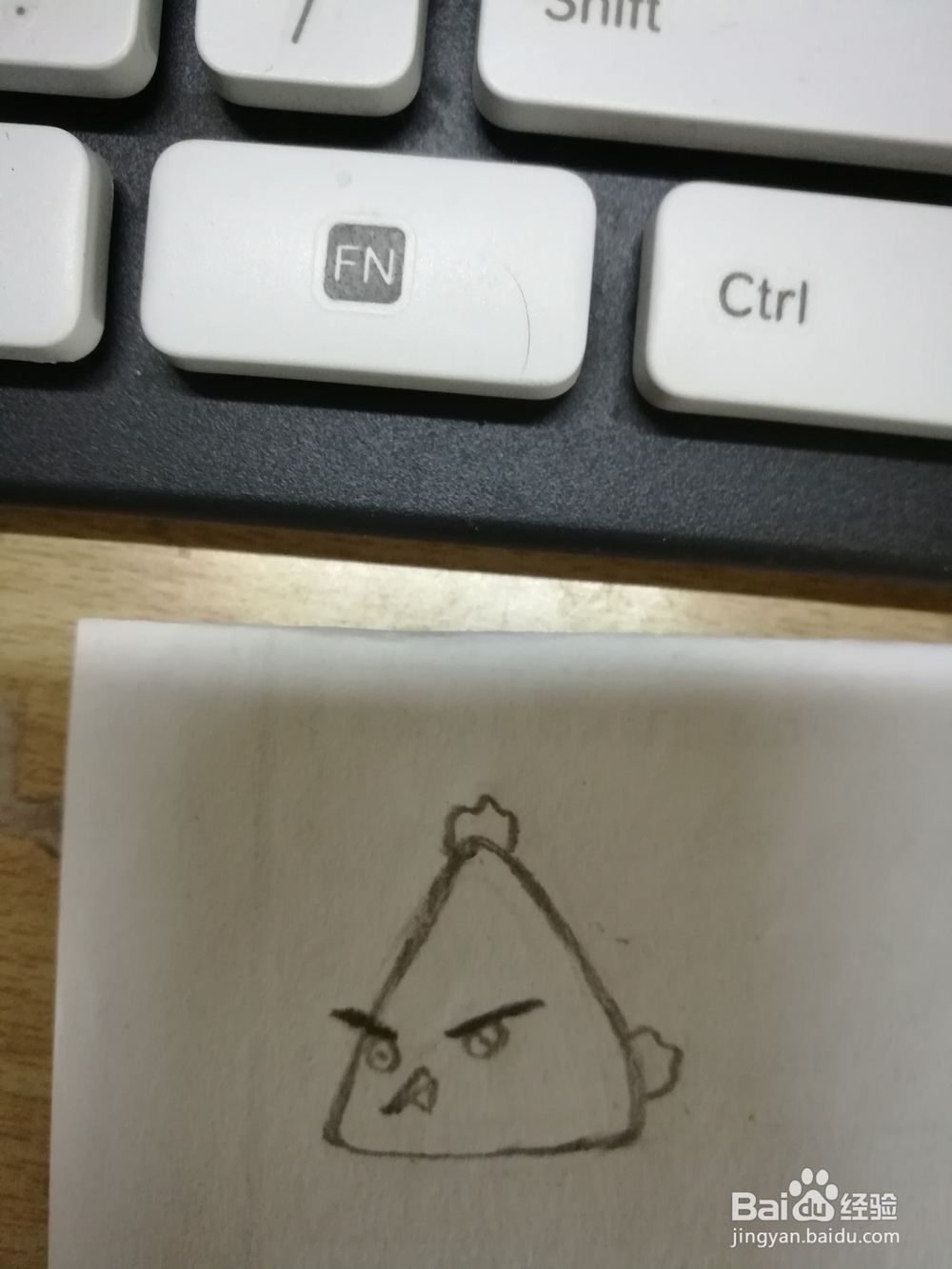 如何简笔画愤怒的小鸟