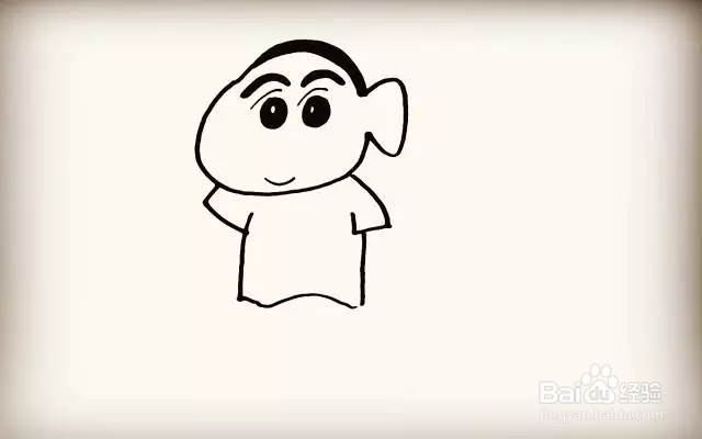 简笔画怎么画蜡笔小新