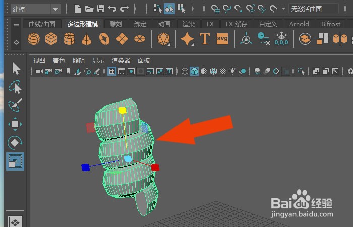 Maya2019软件中如何修改螺旋线模型