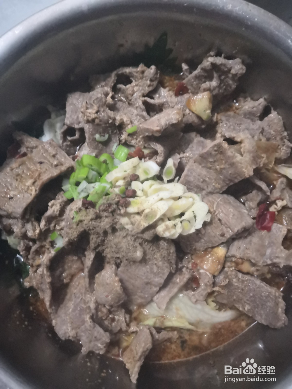 香喷可口水煮牛肉片