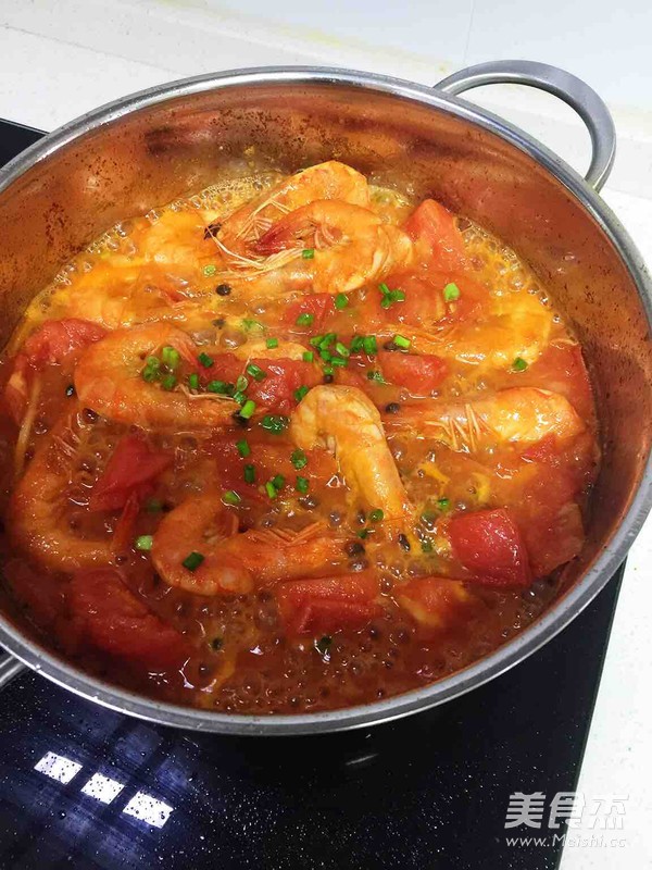番茄大虾的做法