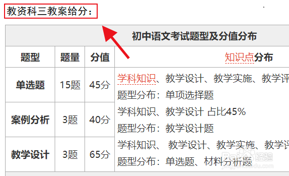 教资科三教案怎么给分