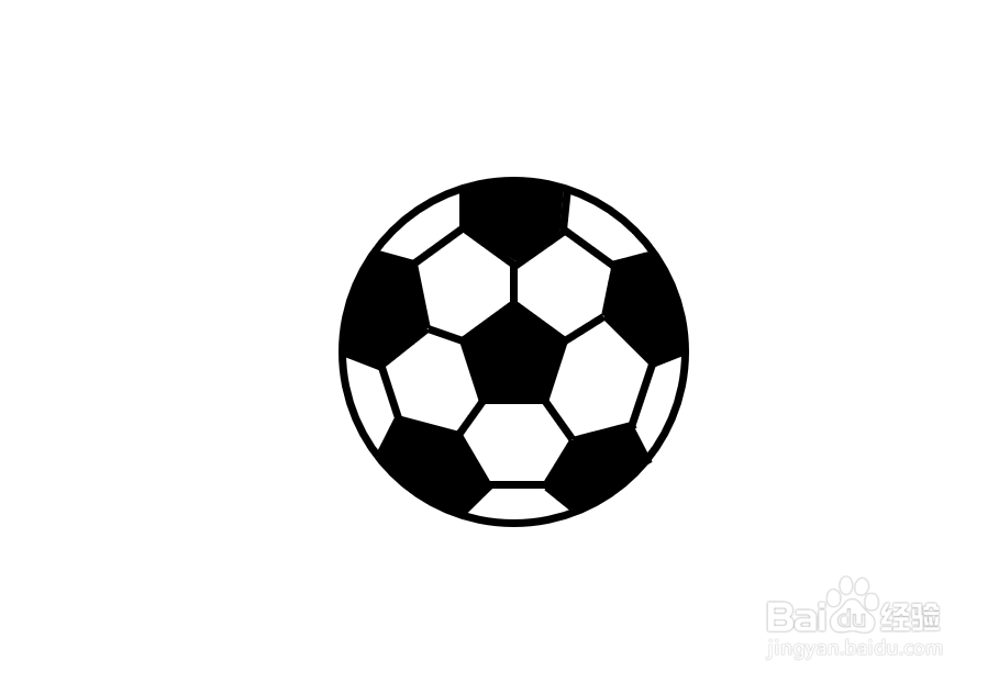 足球画法 简单图片
