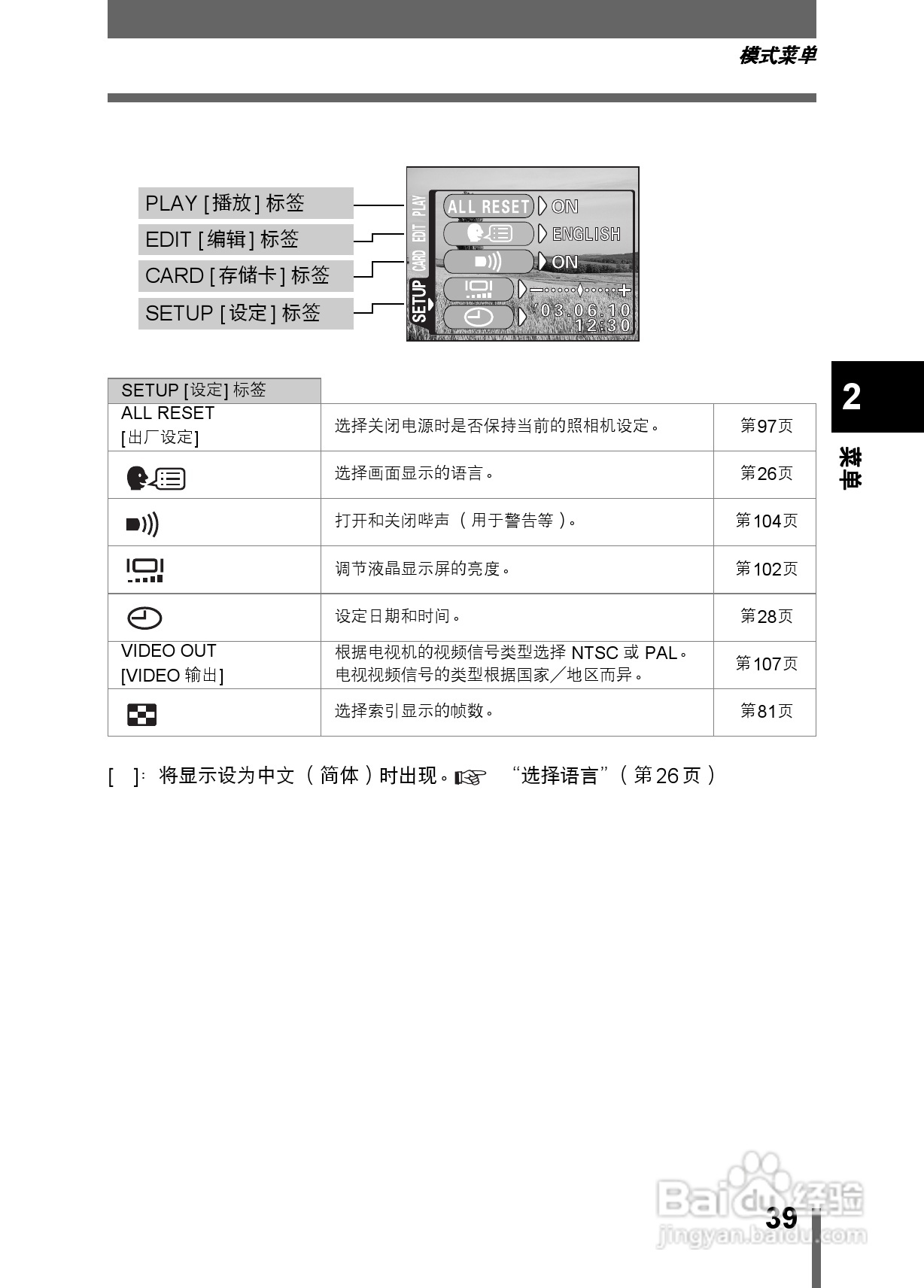 Olympus奥林巴斯X-200数码相机说明书:[4]