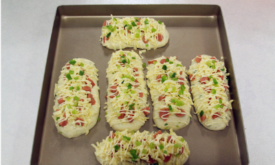 葱香芝士面包条的做法