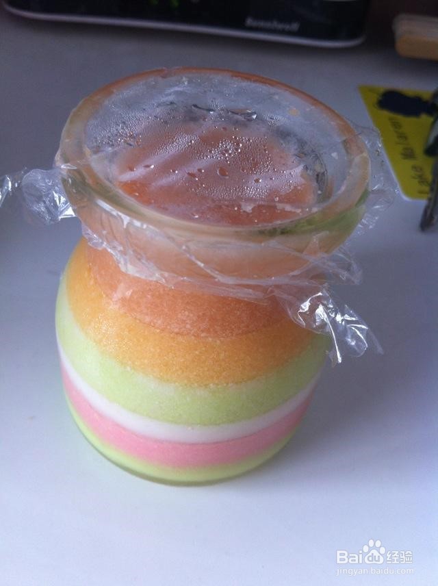 如何制作QQ糖彩虹布丁