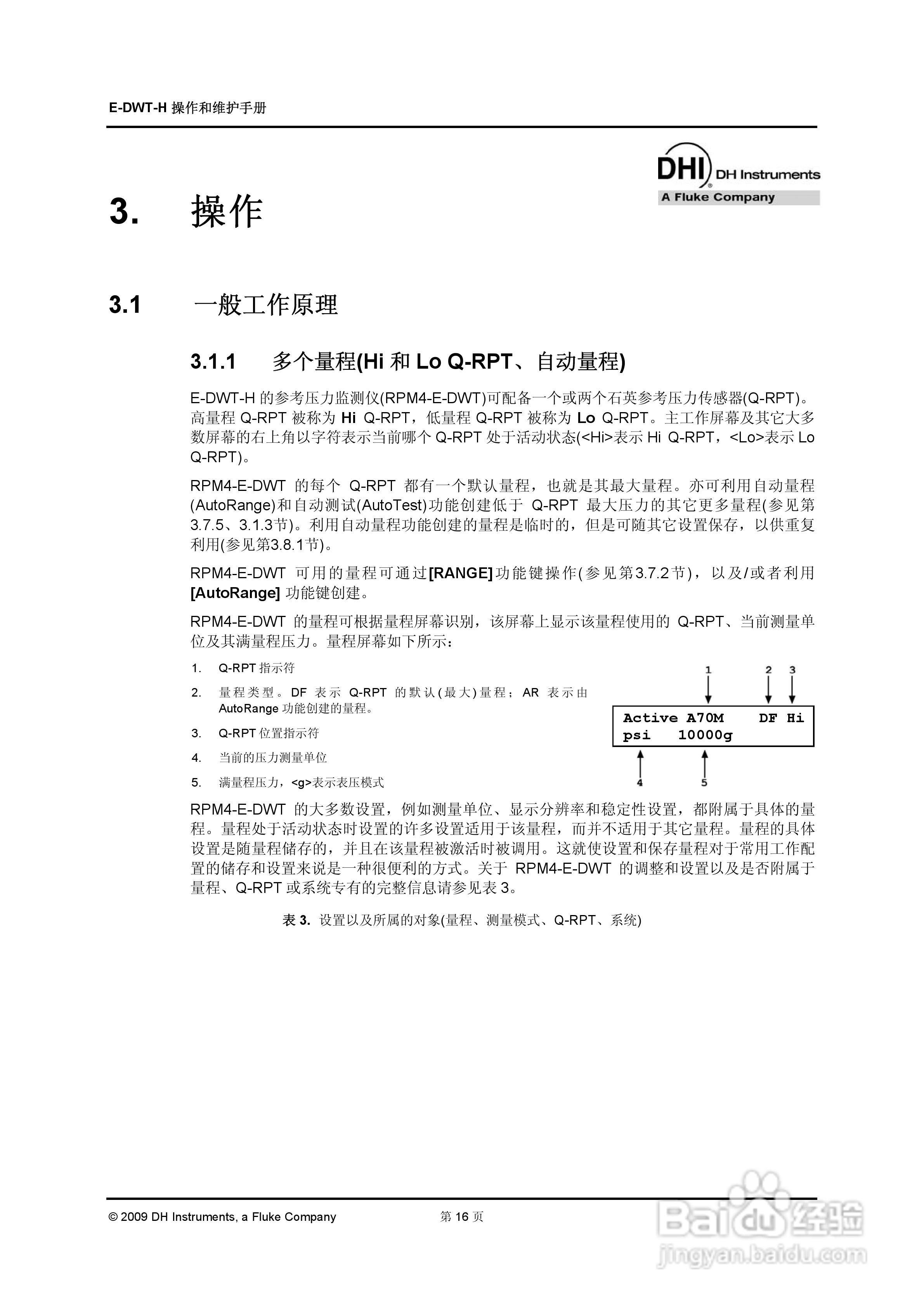 E-DWT-H数字式压力校准器操作和维护手册:[3]