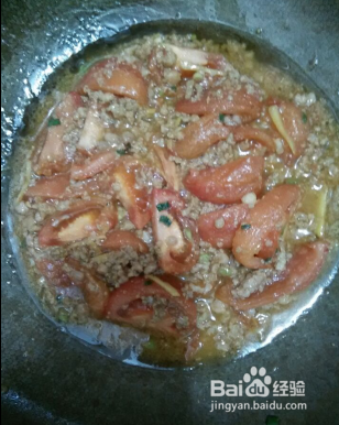 【家常菜】肉末西红柿炒豆腐的做法