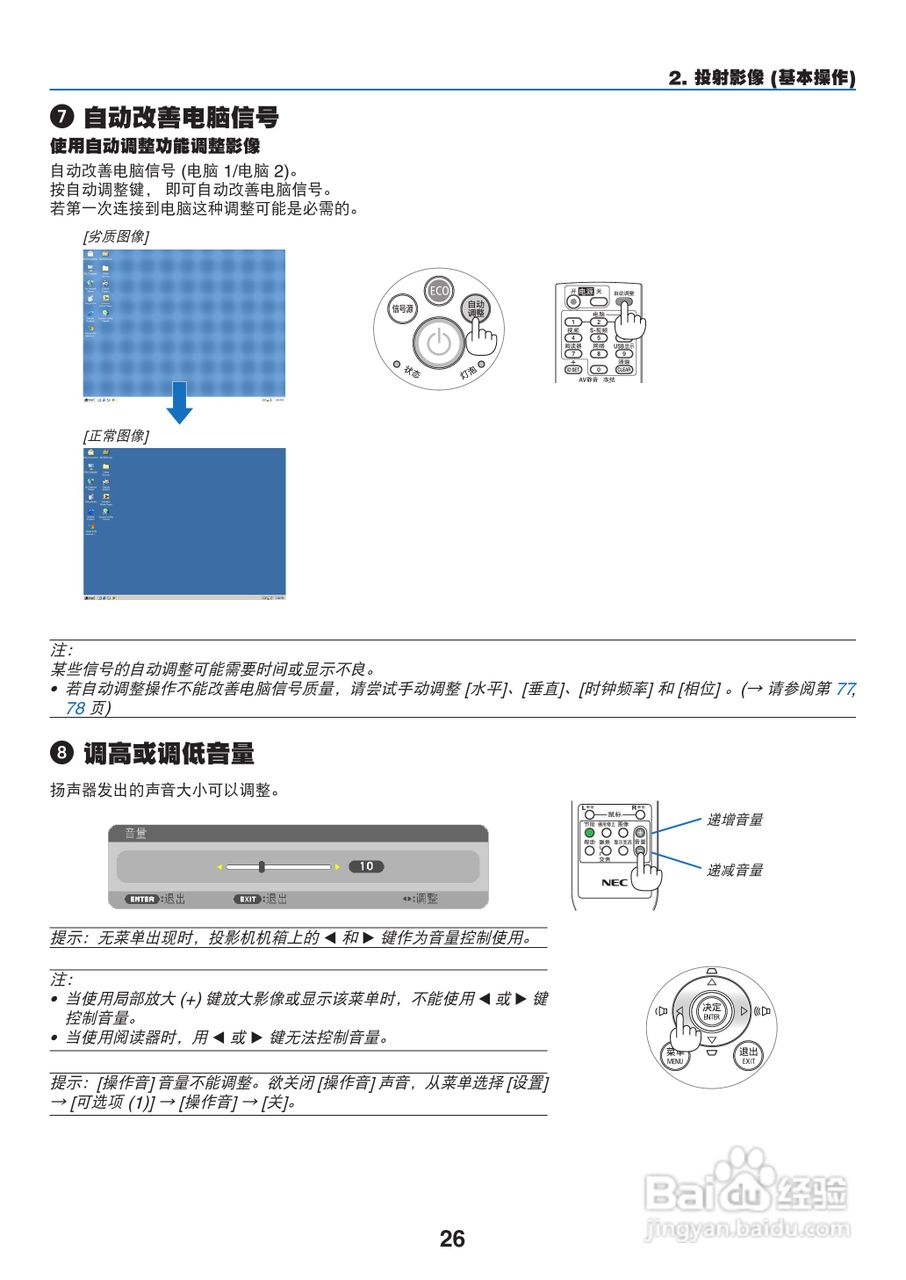 NEC NP-M260XS+投影机使用说明书:[4]