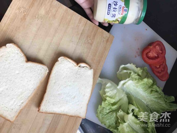 三明治早餐的做法