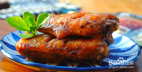 美味的黑椒鸡翅